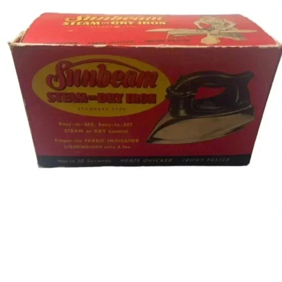 Vintage Collectible Sunbeam Empty Box Steam or Dry Iron S4 BOX ONLY - Picture 1 of 6